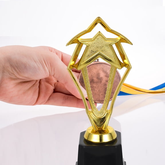 YOSADIER Generic Trophy Golden Plastic 1Pack for Awards Ceremony
