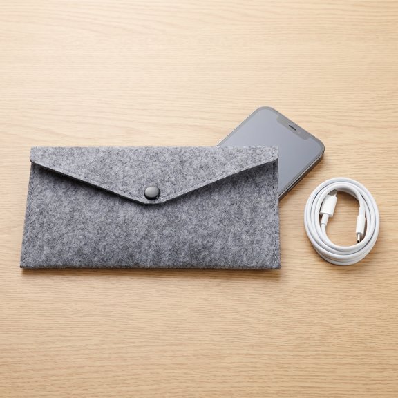 YOSADIER Back to School 10Pcs Small Felt Envelopes Snap Button Felt Bags Assorted Color Everyday Use for Individuals