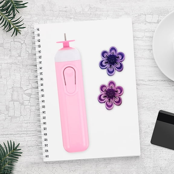 YOSADIER Ergonomic Paper Quilling Pen Pink Color for Creative Paper Crafts