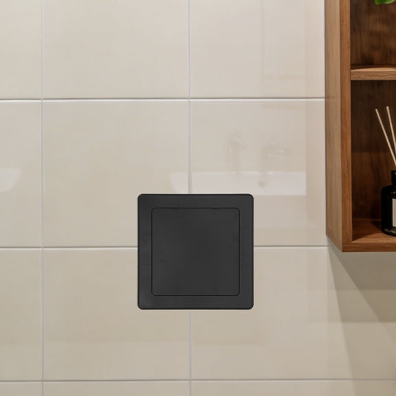 YOSADIER Black Decorative Pipe Cover Panel for Wall Ceiling with Adhesive ABS Plastic Construction