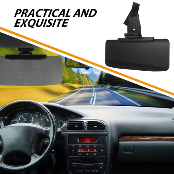 YOSADIER Extendable Black Car Visor with Uv Protection and High Definition Night Vision