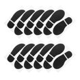YOSADIER Decorative PVC Footprint Stickers, Black, for Malls, Creative ...
