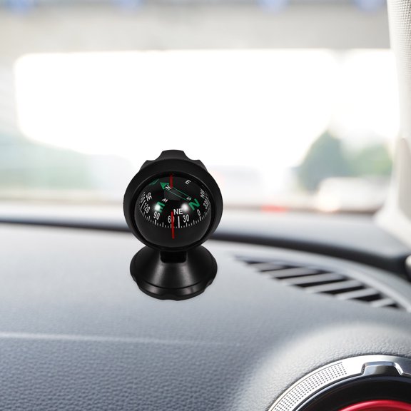YOSADIER Car Ball Compass Black Plastic Adjustable Base 1Set for Family
