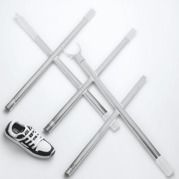 YOSADIER Clothesline Stick Clothesline Prop Pole Adjustable Plastic 1Set