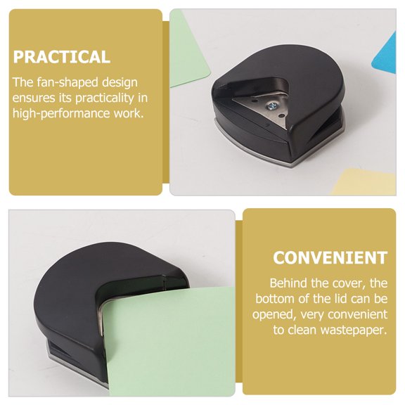 YOSADIER Handheld Paper Corner Rounder Tool in Black for Craft and Photo Trimming