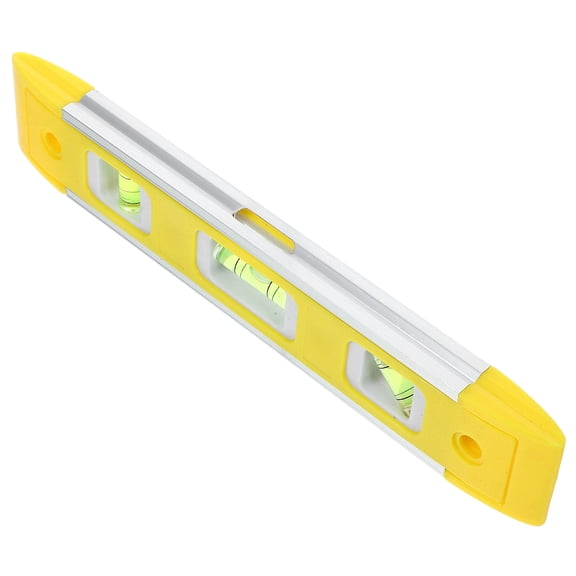 YOSADIER Professional Small Yellow Magnetic Spirit Level with Aluminum Alloy Body, Precision Measuring Tool for Accurate Leveling