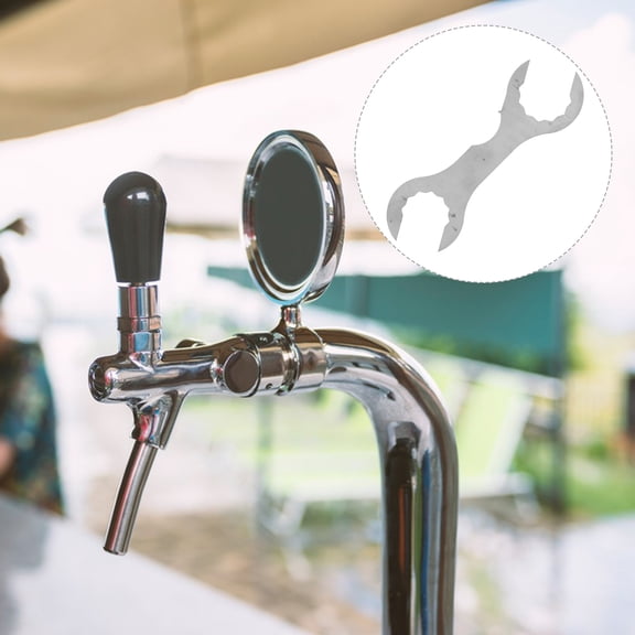 YOSADIER Convenient Metal Beer Faucet Spanner Wrench Tool for Draft Beer Tap Tower