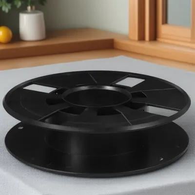 YOSADIER 1 Set Extension Cord Roller Plastic Black for Wire Management