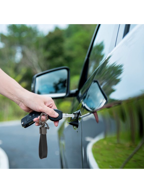 Sturdy Black Key Holder with Quick Release, Ideal for Car, Home, Office, and Everyday Keys