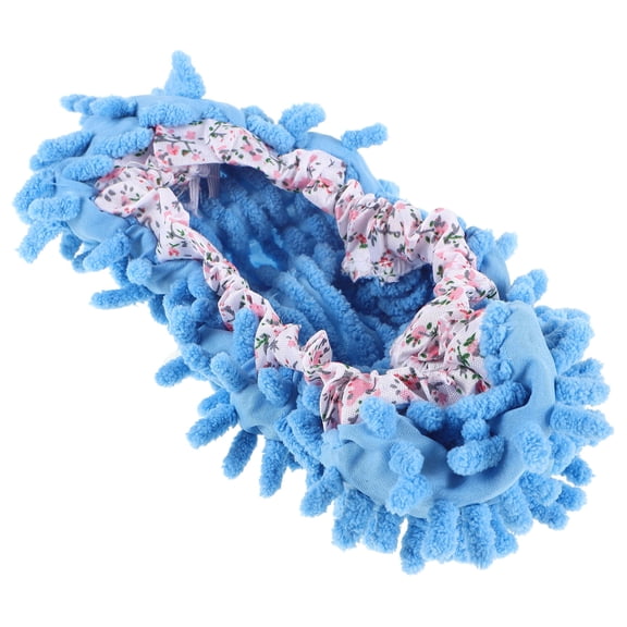 YOSADIER Dustmop Sock 1Pack Multifunctional Blue Slipper Shape Cleaning Tool for Floor Dust Collecting