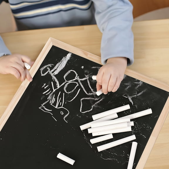 YOSADIER Framed Solid Wood Wall Chalkboard with Smooth Black Writing for Home, Office, Kitchen, Classroom