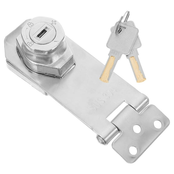 YOSADIER Refrigerator Lock Showcase Lock Zinc Alloy Silver 1Set