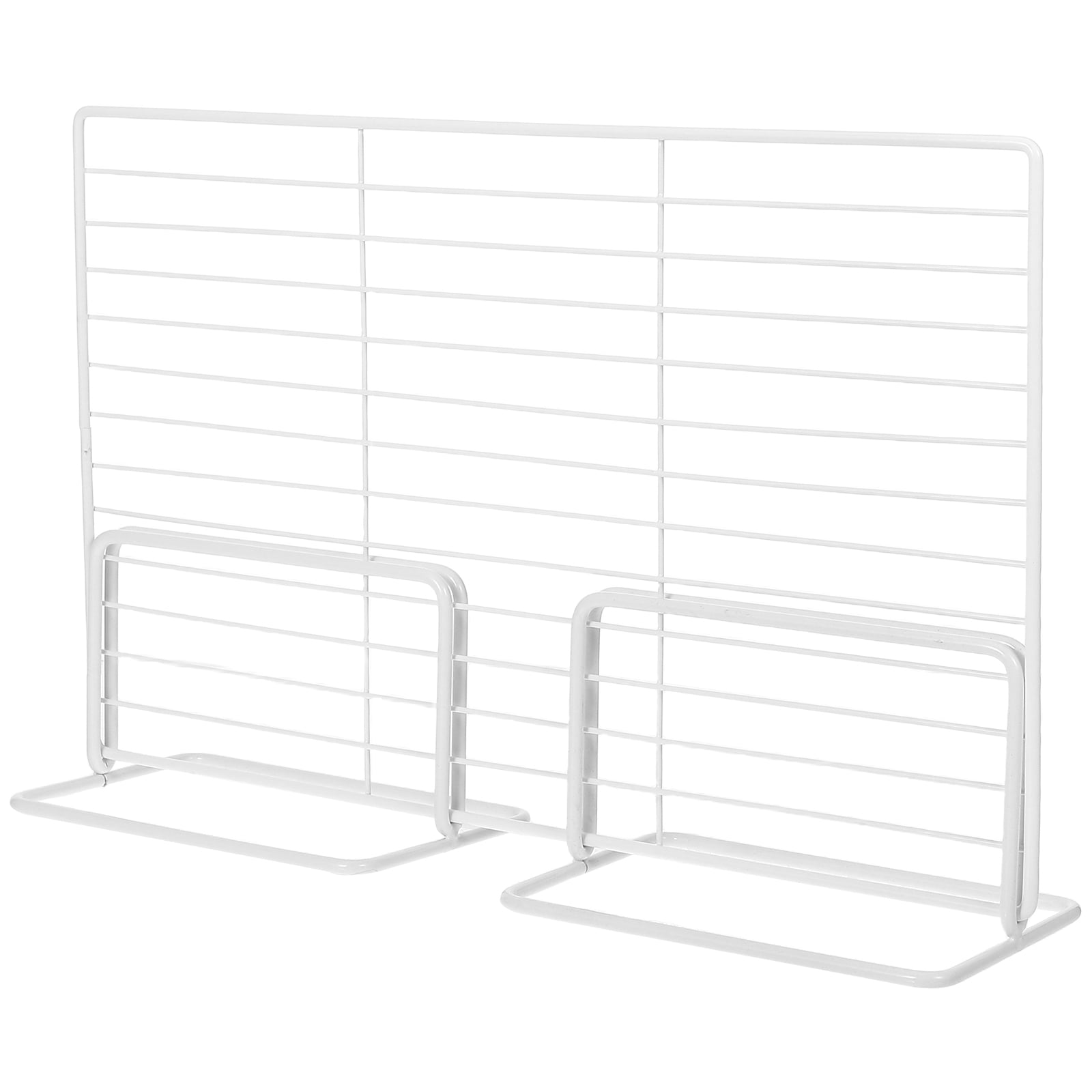 YOSADIER Adjustable Metal Fridge Shelf Divider White Flexible Iron Wire Partition for Freezer