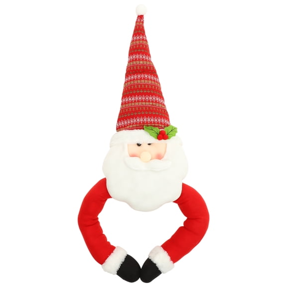 YOSADIER Funny Cartoon Tree Topper Large Cartoon Doll Red PP Cotton Festive Atmosphere Enhancement 1Set