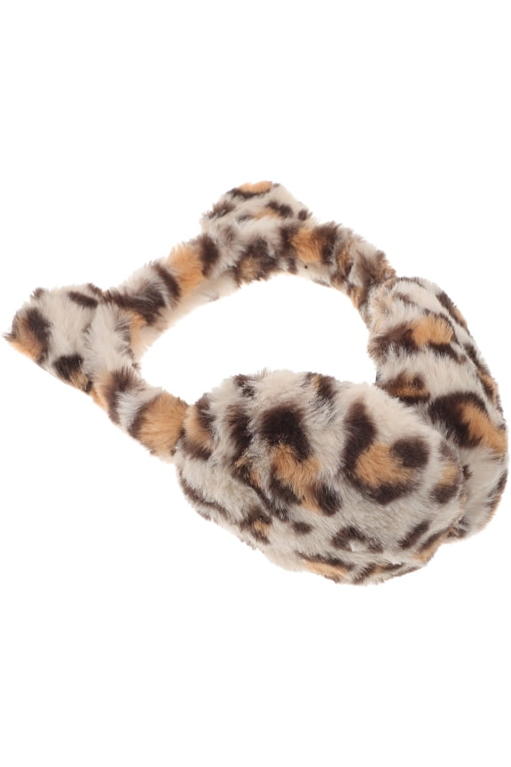 Winter Ear Muff with Leopard Pattern for Outdoor Activities Running Skiing Exercising