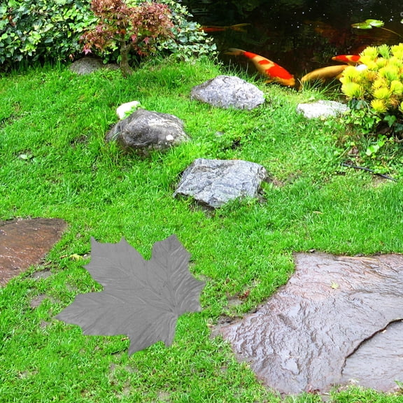 YOSADIER Grey Iron Decorative Stepping Stone for Garden, Yard, Patio Outdoor Pathway Ornament