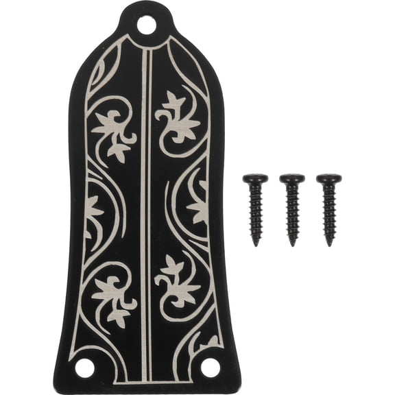 YOSADIER Guitar Truss Rod Covers Plastic Table Decoration Black 1Set