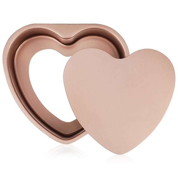 YOSADIER Heart-Shaped Cake Pan with Removable Bottom, Non-Stick Multi-Purpose Baking Mold for Cakes, Desserts, and Pastries