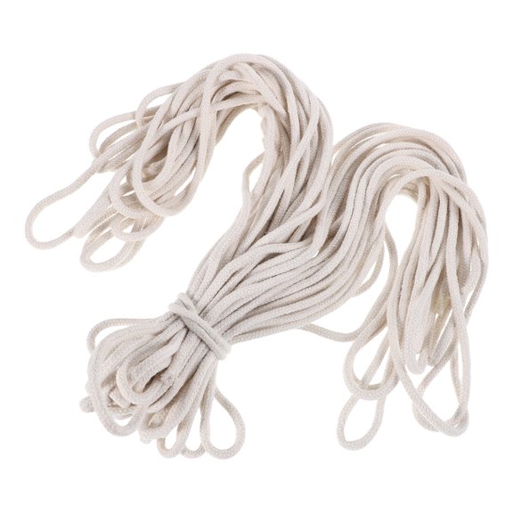 YOSADIER Heavy Duty Beige Cotton Rope for Outdoor Tying Bundling and Tent Securing