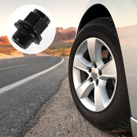 YOSADIER Heavy-Duty Black Carbon Steel Lug Nuts for Trailer Wheels Durable Vehicle Wheel Nut Replacement