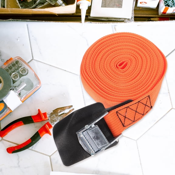 YOSADIER Orange Endless Ratchet Strap Heavy Duty Pull Strap for Car Cargo and Truck Use
