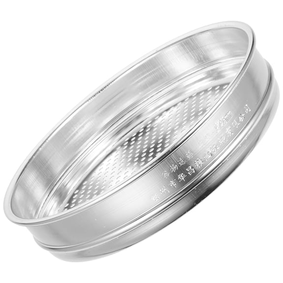 YOSADIER Plated Silver Metal Sifting Strainer for Kitchen Grain Sorting and Screening