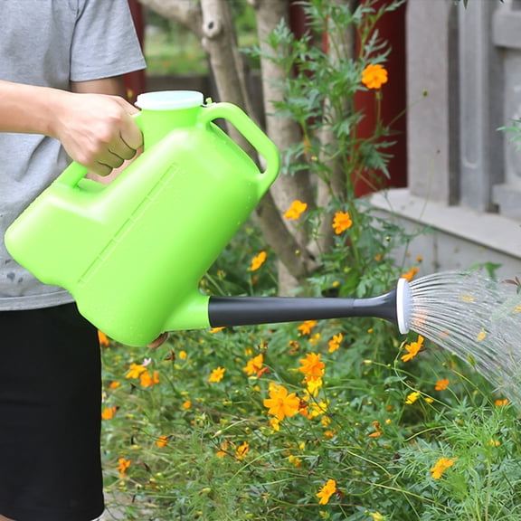 YOSADIER Indoor Watering Can 1Pack Plastic Long Spout Water Can for Home and Garden 12.6x8.9in