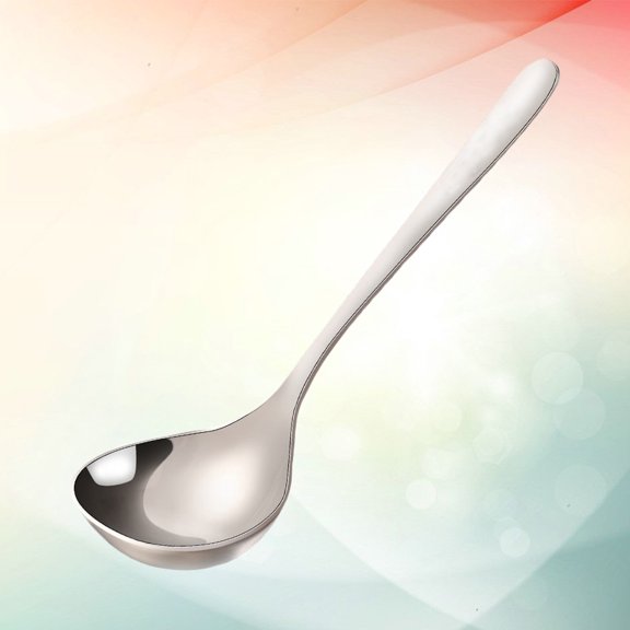 YOSADIER Kitchen Cutlery Plated Silver Soup Spoon with One Piece Forged Stainless Steel Design