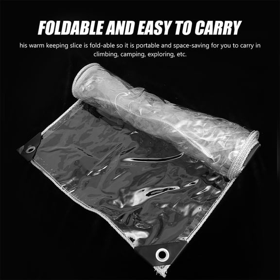 YOSADIER Transparent PVC Tarp, Lightweight and Durable for All Seasons
