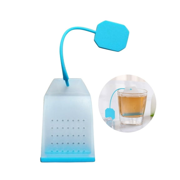 YOSADIER Reusable Silicone Tea Bag Infuser for Teapots Mugs and Cups Blue