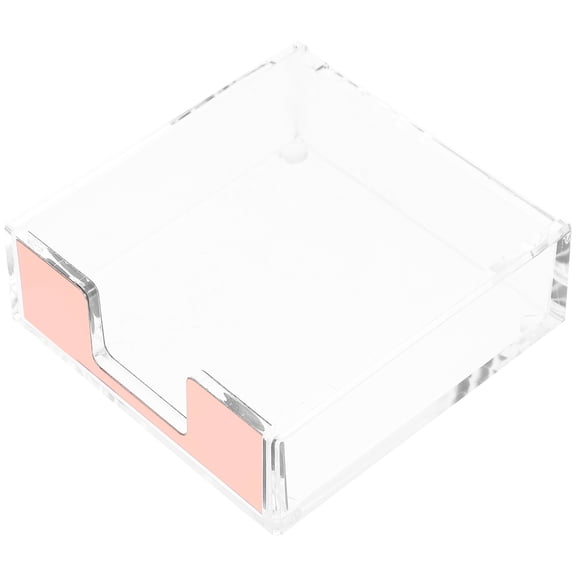 YOSADIER Clear Memo Pad Holder and Desk Organizer with Smooth Design for Office and Home Workspace Storage