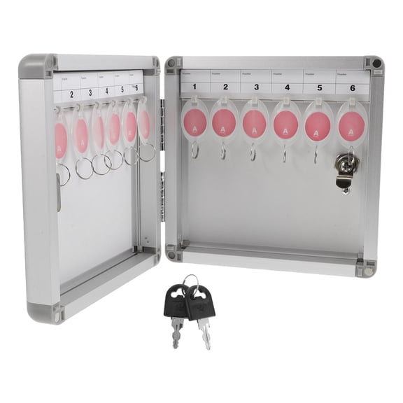 YOSADIER Metal Key Cabinet with Lock, Key Safe Box for Reception Desks, Office, Home, Secure Storage, 1 Piece