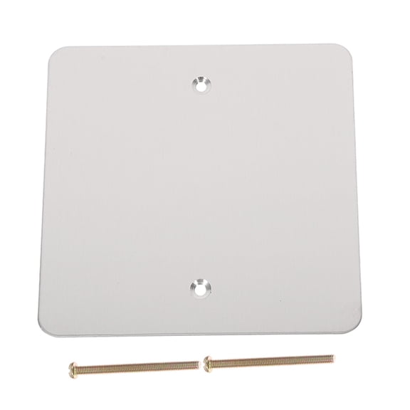 YOSADIER Stainless Steel Blank Socket Cover Plate for Home Decorative Metal Wall Outlet Faceplate
