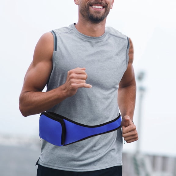 YOSADIER Microphone Pouch Mic Belt Bag Blue for Secure Storage 1Pcs