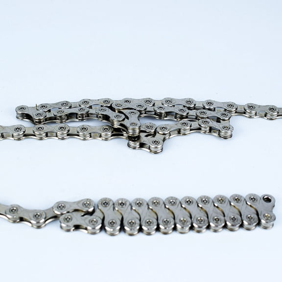 YOSADIER Mountain Bike Chain Replacement 1 Set Smooth Gear Change Manganese Steel Electroplated 136x0.3937in