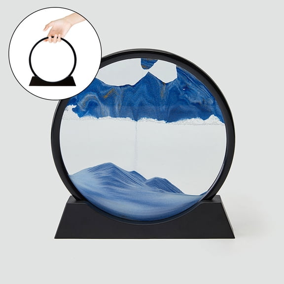 YOSADIER Moving Sand Art Picture Frame Black with Break Resistant Design for Elegant Display