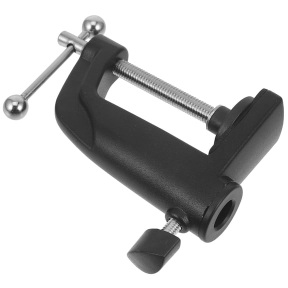 YOSADIER Multi Functional Black Table Mount Clamp for Desk Lamps Mic Arms and Workstations