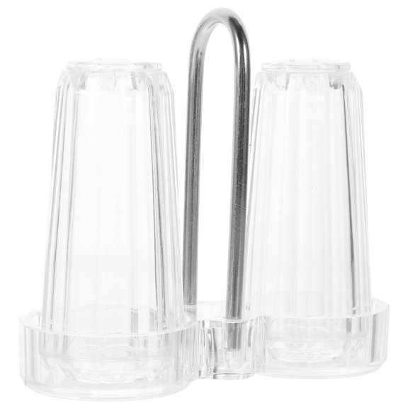 YOSADIER Multipurpose Acrylic Condiment Jar with Holder for Household Spices