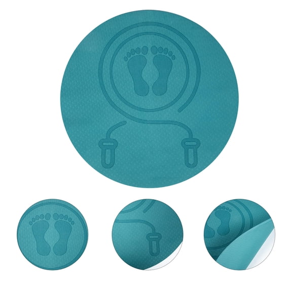 YOSADIER TPE Jump Rope Mat Non- Shock Absorbing Exercise Mat for Home and Gym Use