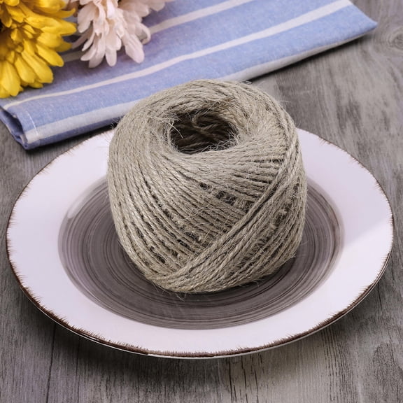 YOSADIER Natural Color Jute Cord Bundling Twine 1Pack for Creative Arts Crafts Wedding
