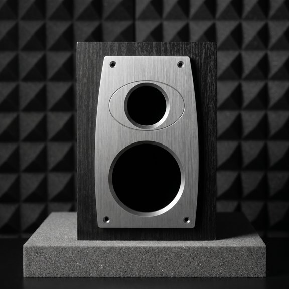 YOSADIER Plastic Speaker Mounting Bracket and Decorative Face Cover Panel for Bookshelf Speaker Replacement
