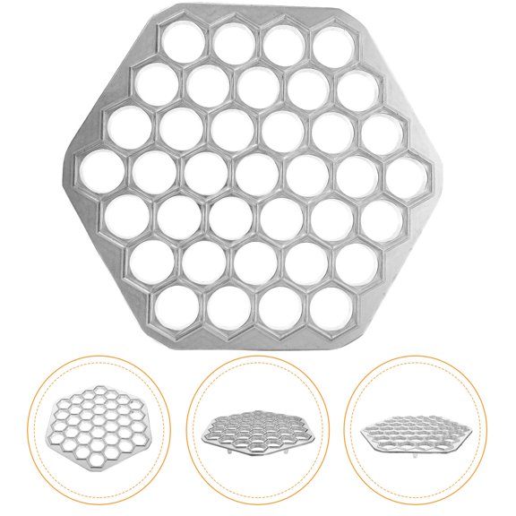 YOSADIER Plated Silver Pelmeni Mold Dumpling Maker Mold for Homemade Ravioli Wontons and Pot Stickers Kitchen Gadget