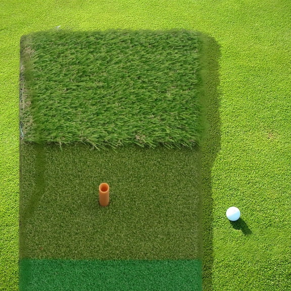 YOSADIER Portable Golf Practice Mat Simulating Fairway and Rough Surfaces for Realistic Swing Training