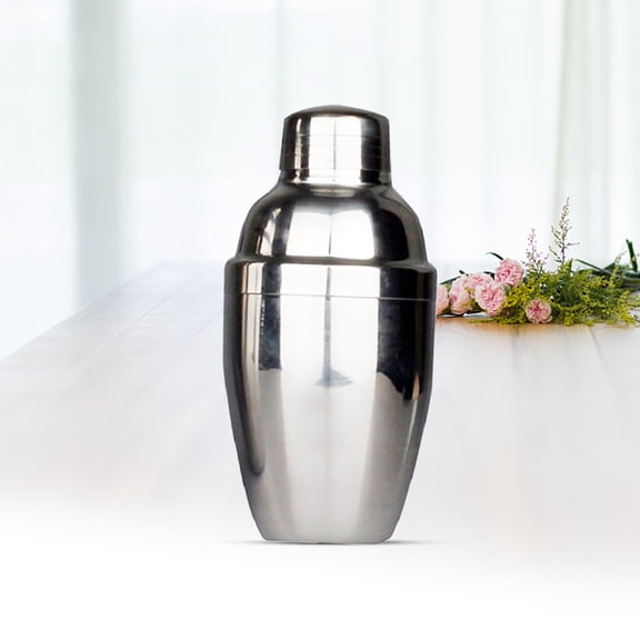 YOSADIER Premium Stainless Steel Bartender Cocktail Shaker Set Plated Silver for Bar Home and Beach