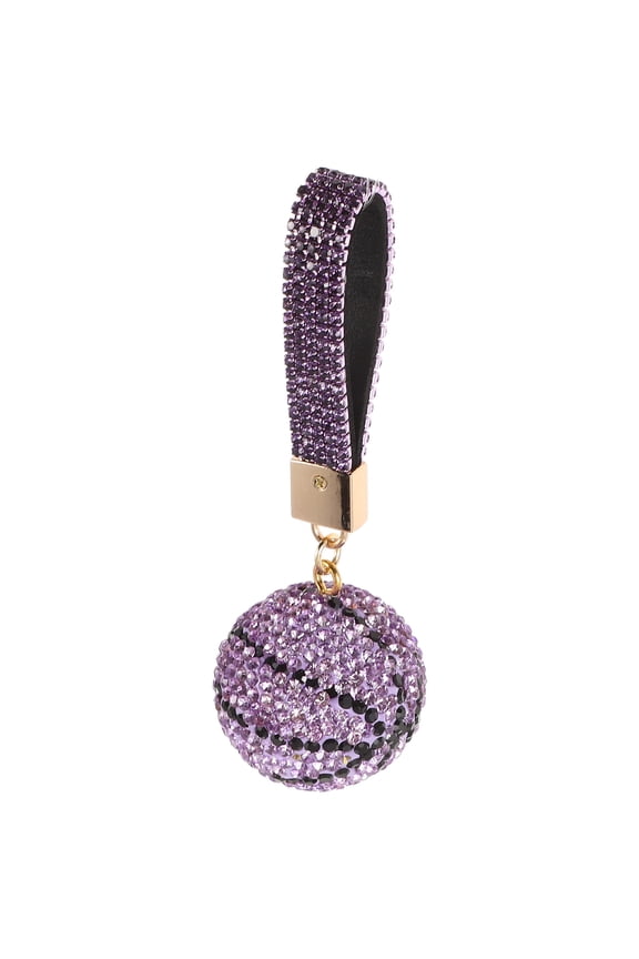 Basketball Keychain Accessory Purple Resin 1Pcs