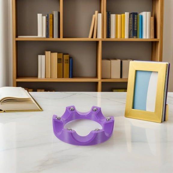 YOSADIER Purple Bowling Ball Rotating Stand with Smooth Swivel for Maintenance and Display