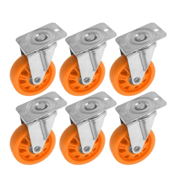 YOSADIER Quiet Nylon Swivel Caster Wheels for Creeper with Smooth Steering and Universal Garage Use