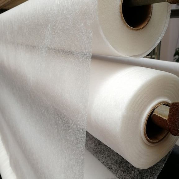 YOSADIER Quilt Fabric Interlining Fabric for Sewers White Double-sided Bonding Crafting Projects 1Pcs
