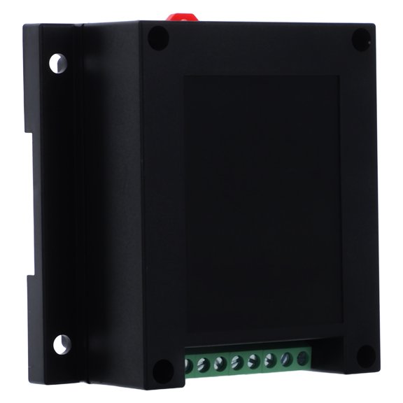 YOSADIER Rail-mounted Junction Box for Tight Cabinet Layouts made of Black ABS 1Set