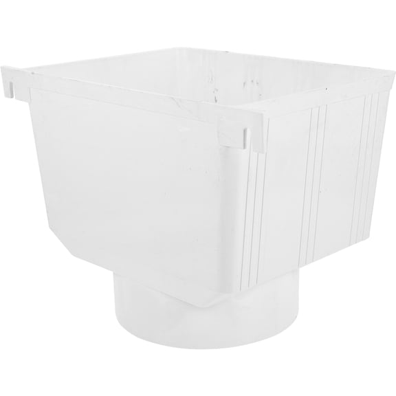 YOSADIER Rain Downspout Diverter Downspout Gutter White PVC Rainwater Collection 1Pack
